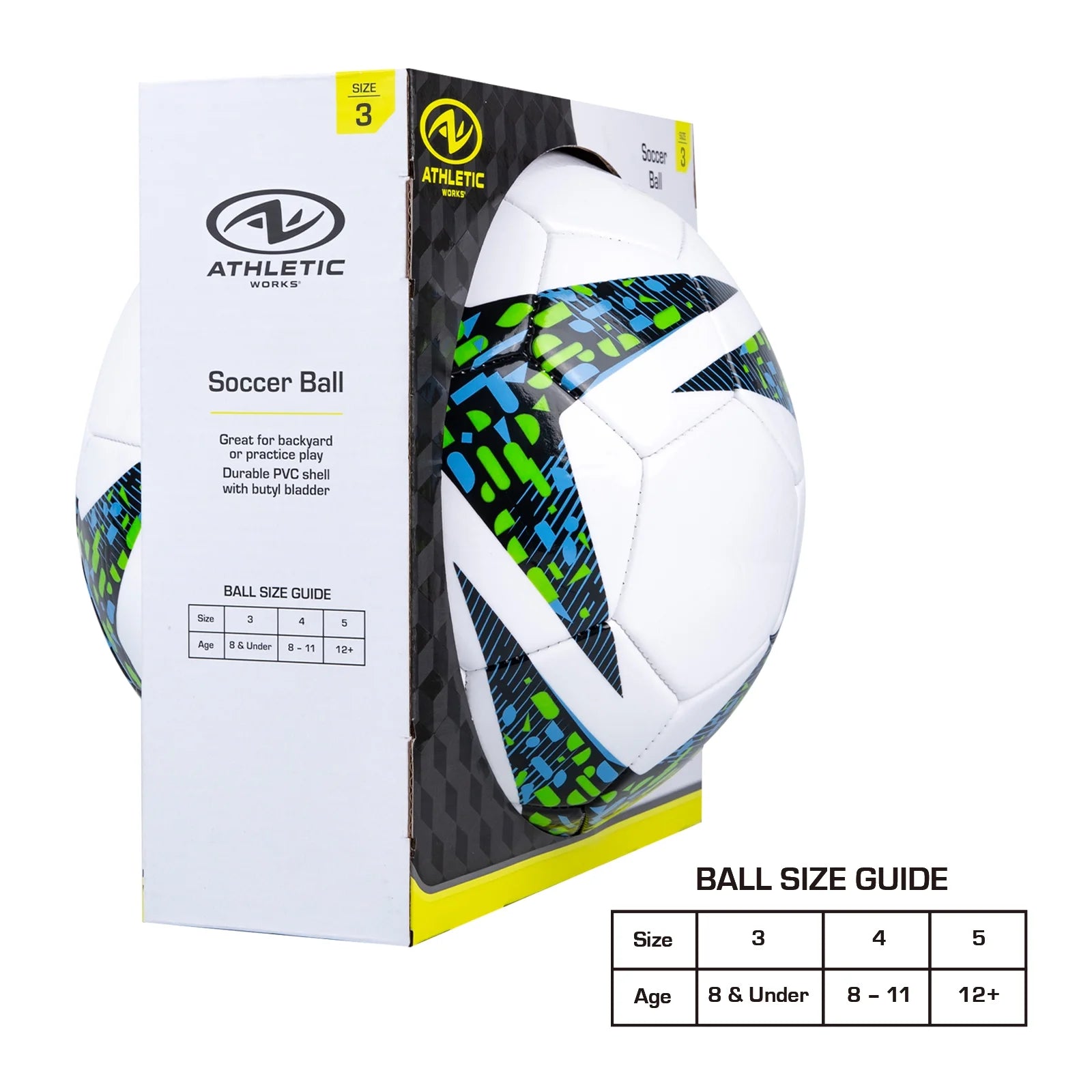 Size 3 Soccer Ball, Blue